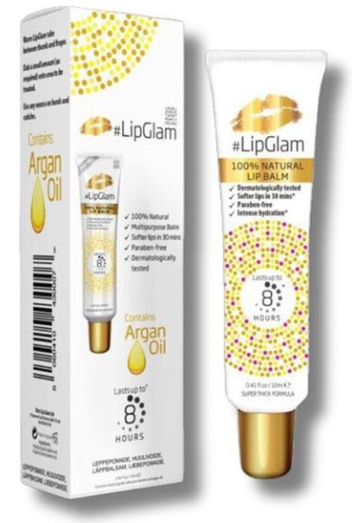 LipGlam 100% Natural Lip Balm 12 ml