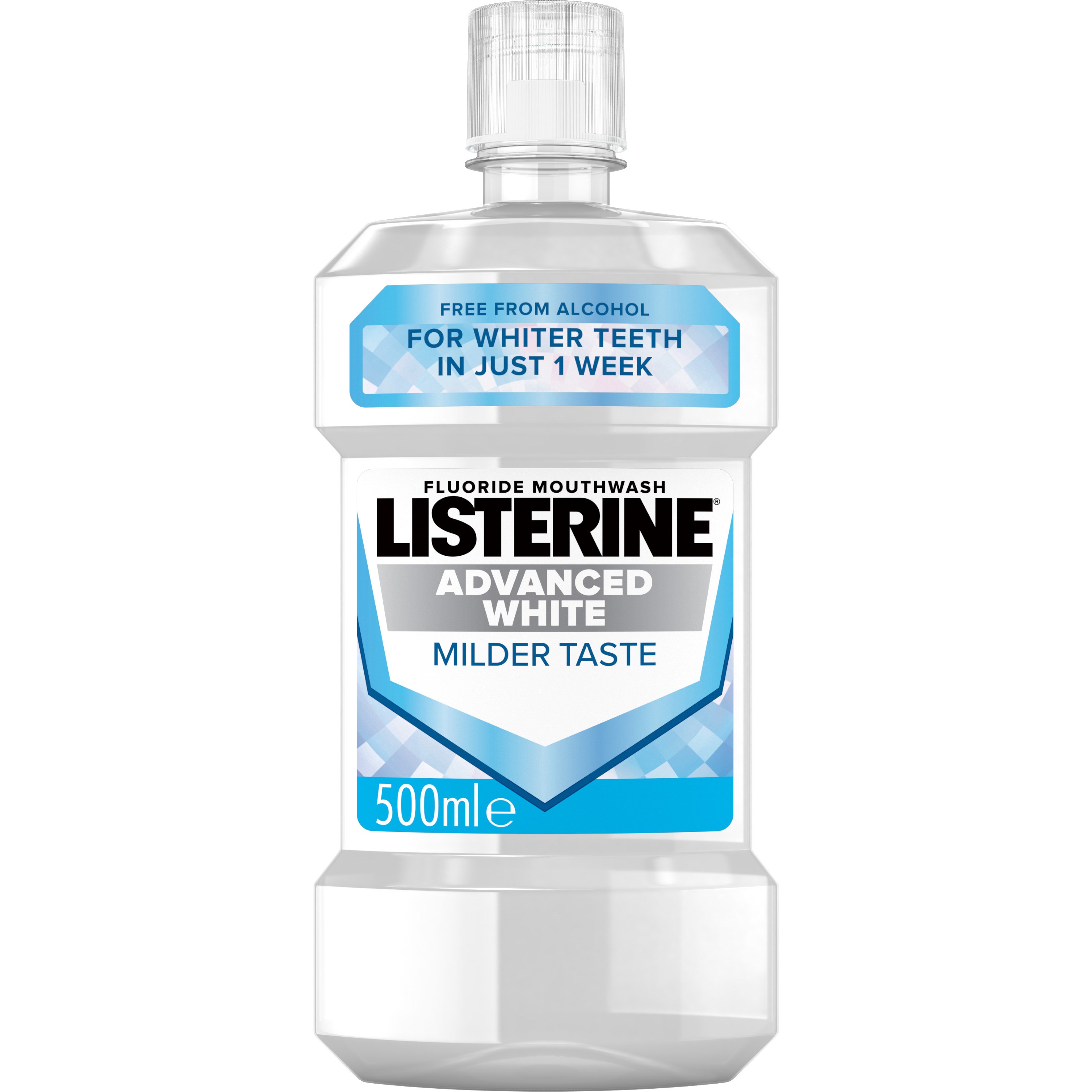 Läs mer om Listerine Milder Taste Mouthwash Advanced White 500 ml
