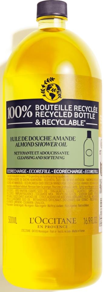 L'Occitane Almond Refill Shower Oil 500ml