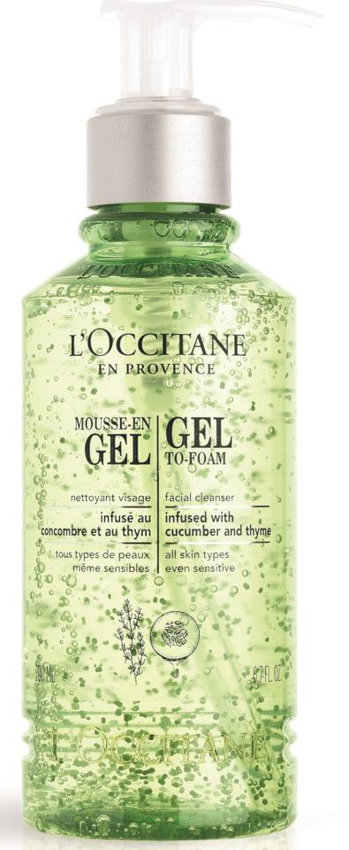 L'Occitane CLEANSING Infusion Cleansing Gel-to-foam 200 ml
