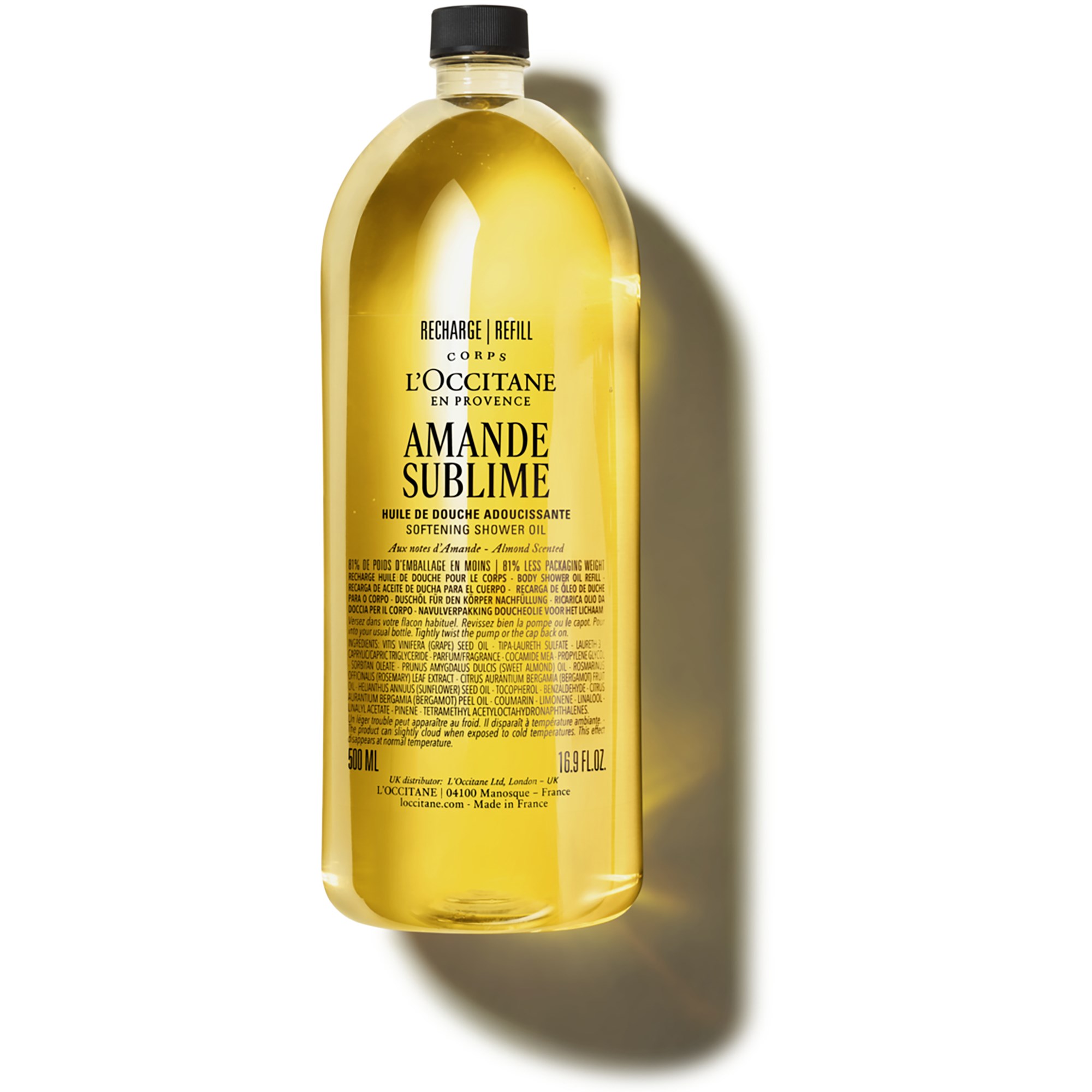 L'Occitane en Provence Almond Almond Shower Oil Refill 500 ml billede