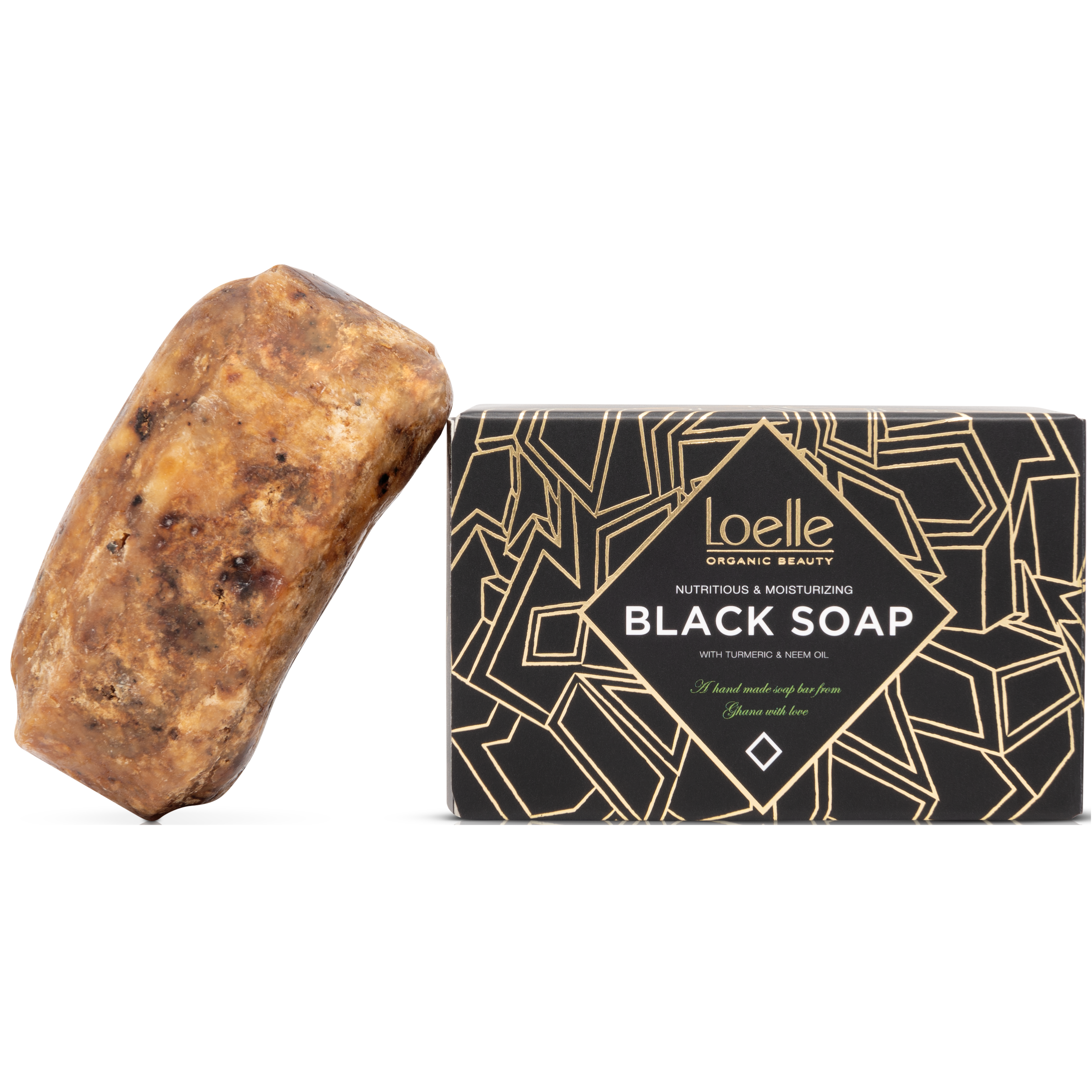 Läs mer om Loelle African Black Soap Bar 150 g