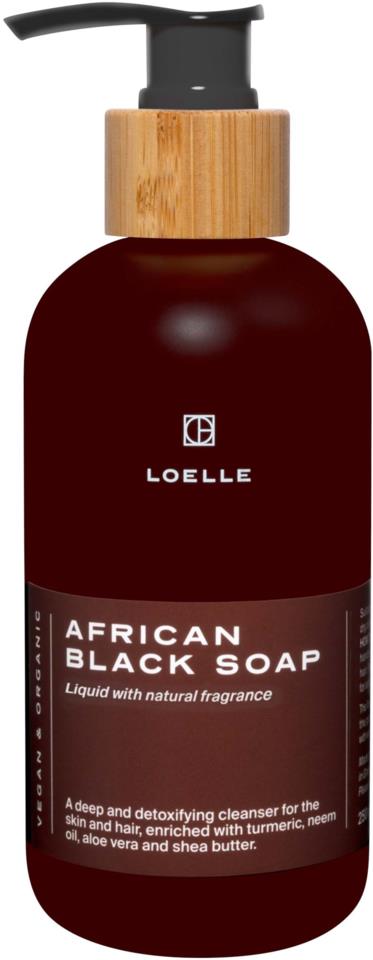 Loelle African Black Soap Liquid Scented 250 ml
