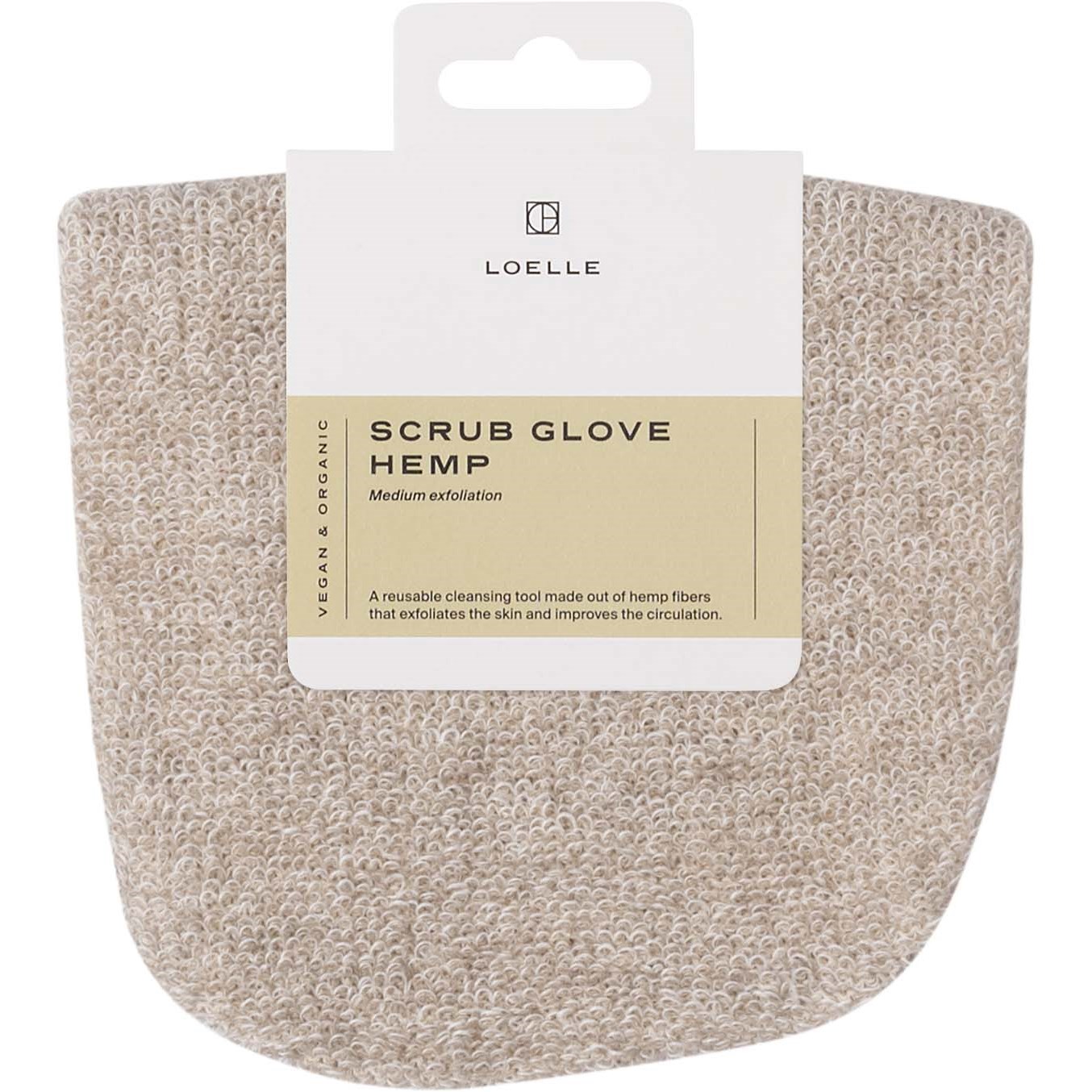 Loelle Scrub Glove Hemp