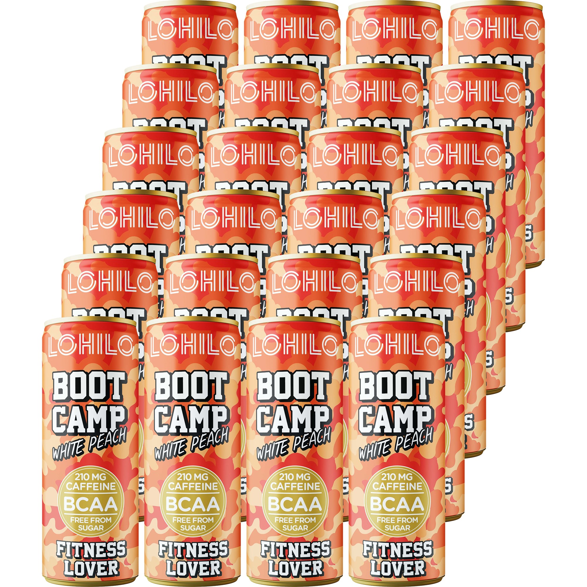 Läs mer om LOHILO Fitness Lover Boot Camp White Peach 24-Pack