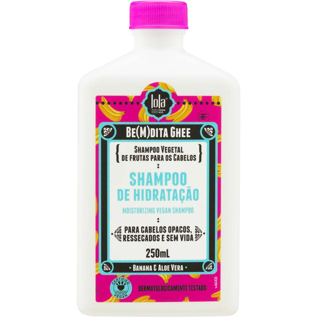 Fuktighetsgivende Sjampo Lola Cosmetics Ghee Banana 250 ml