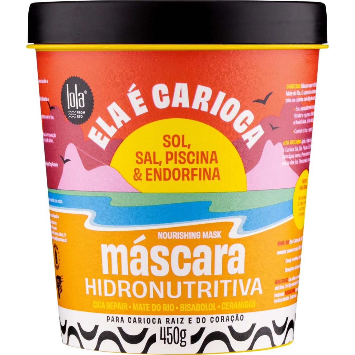 Næringsgivende Hårmaske Lola Cosmetics Ela É Carioca 450 g Fuktighetsgiver