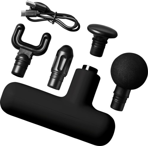 Pedaler, mikrofon och stativ för tränings- eller sjukgymnastikutrustning. Innehåller en kabel för ström eller anslutning.
