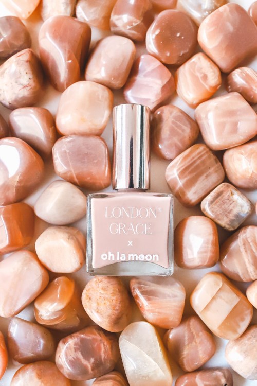 London Grace Crystal Collection Nail Polish Moonstone