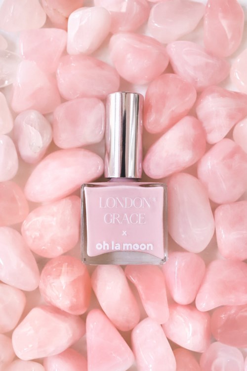 London Grace Crystal Collection Nail Polish Rose Quartz