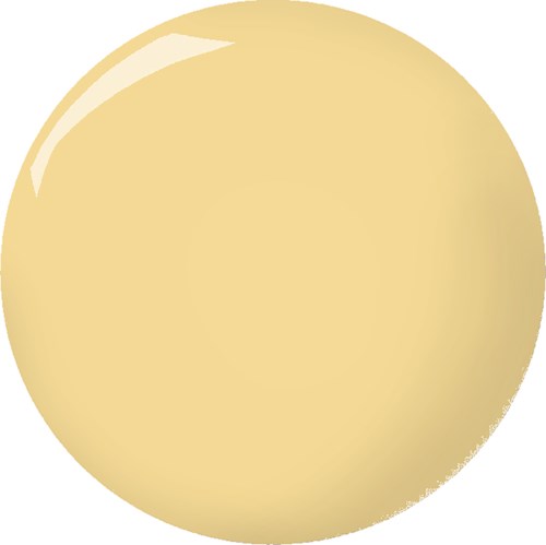 Ett stort gyllene gult, glänsande rund föremål med reflektion, liknar en boll eller sfär.