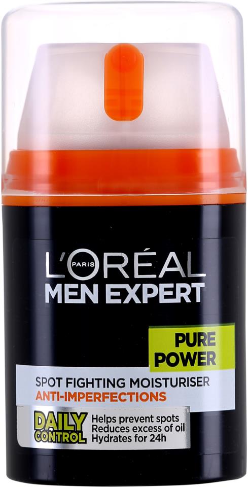 Loreal Paris Men Expert Pure Power Treating Moisturiser Anti-Breakout 50 ml