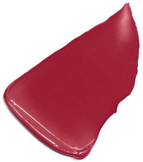 Ein rotes, zerbrochenes und gewölbtes Keramik- oder Porzellanstück mit glänzender Oberfläche.
