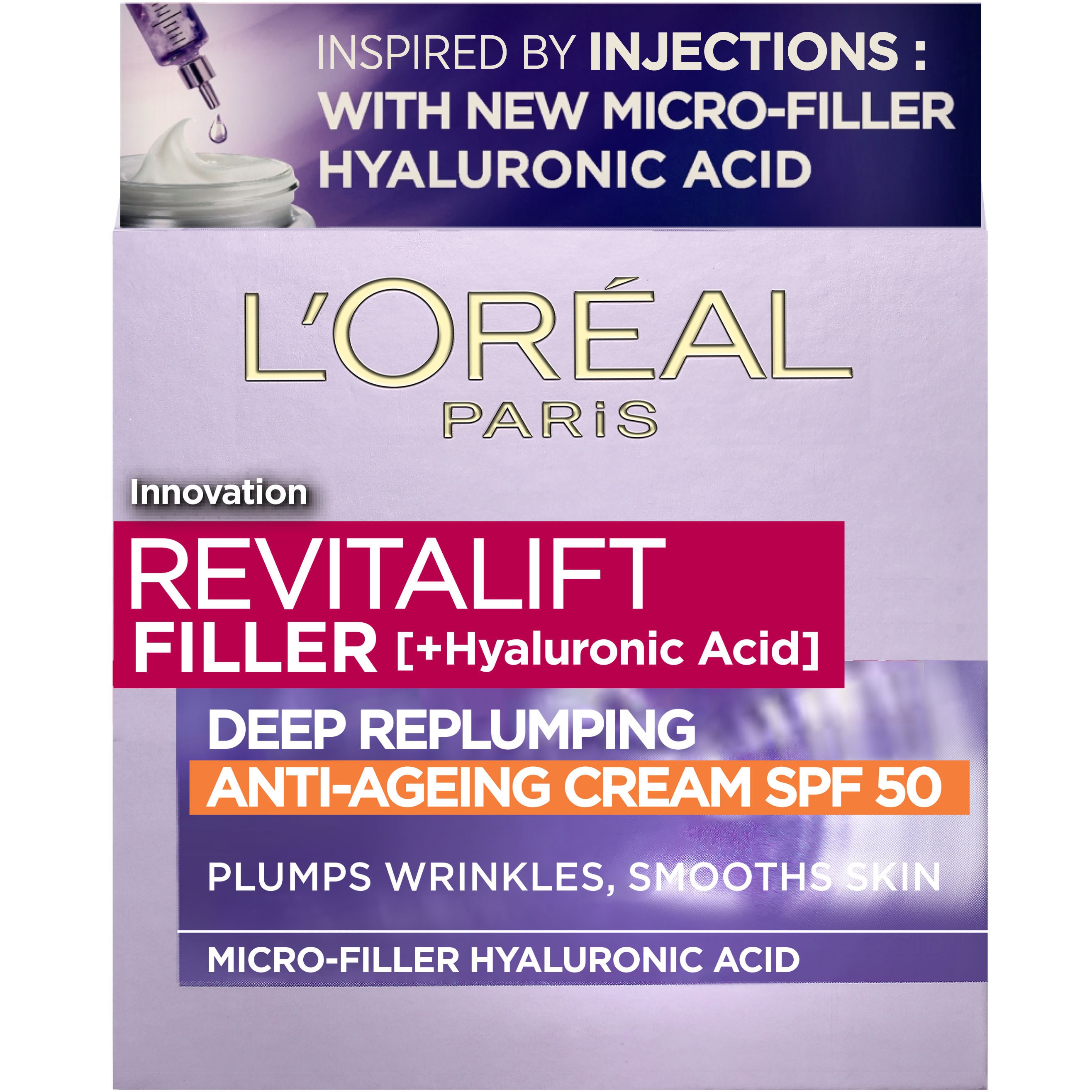 Loreal Paris Revitalift Filler [+Hyaluronsyra] Repluming Daycream SPF5