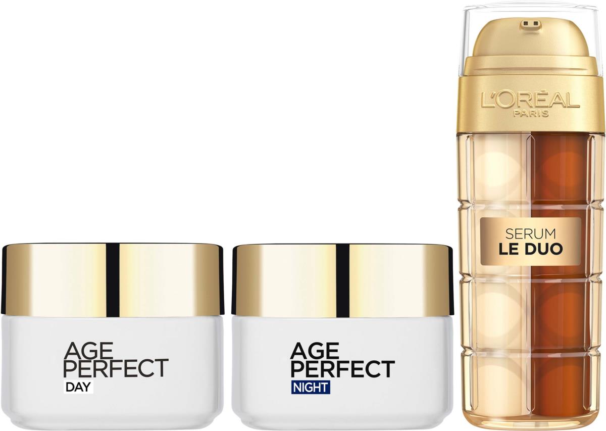 Loreal Paris Age Perfect Le Duo Defying Serum & Classic Night Cream 50 ml & Classic Day Cream 50 ml