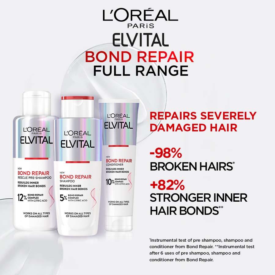 L'Oréal Paris Bond Repair Haircare Trinome Kit- Pre-Shampoo + Shampoo + Conditioner