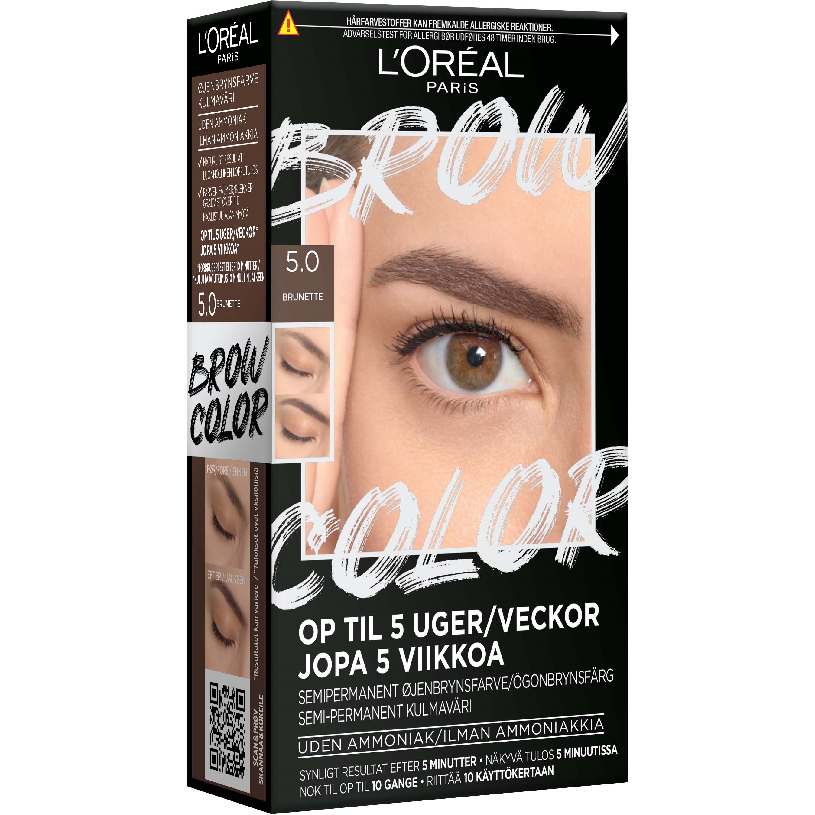 L'Oréal Paris Brow Color Semi-Permanent Eyebrow Color 5.0 Brunette (obrázok 6)