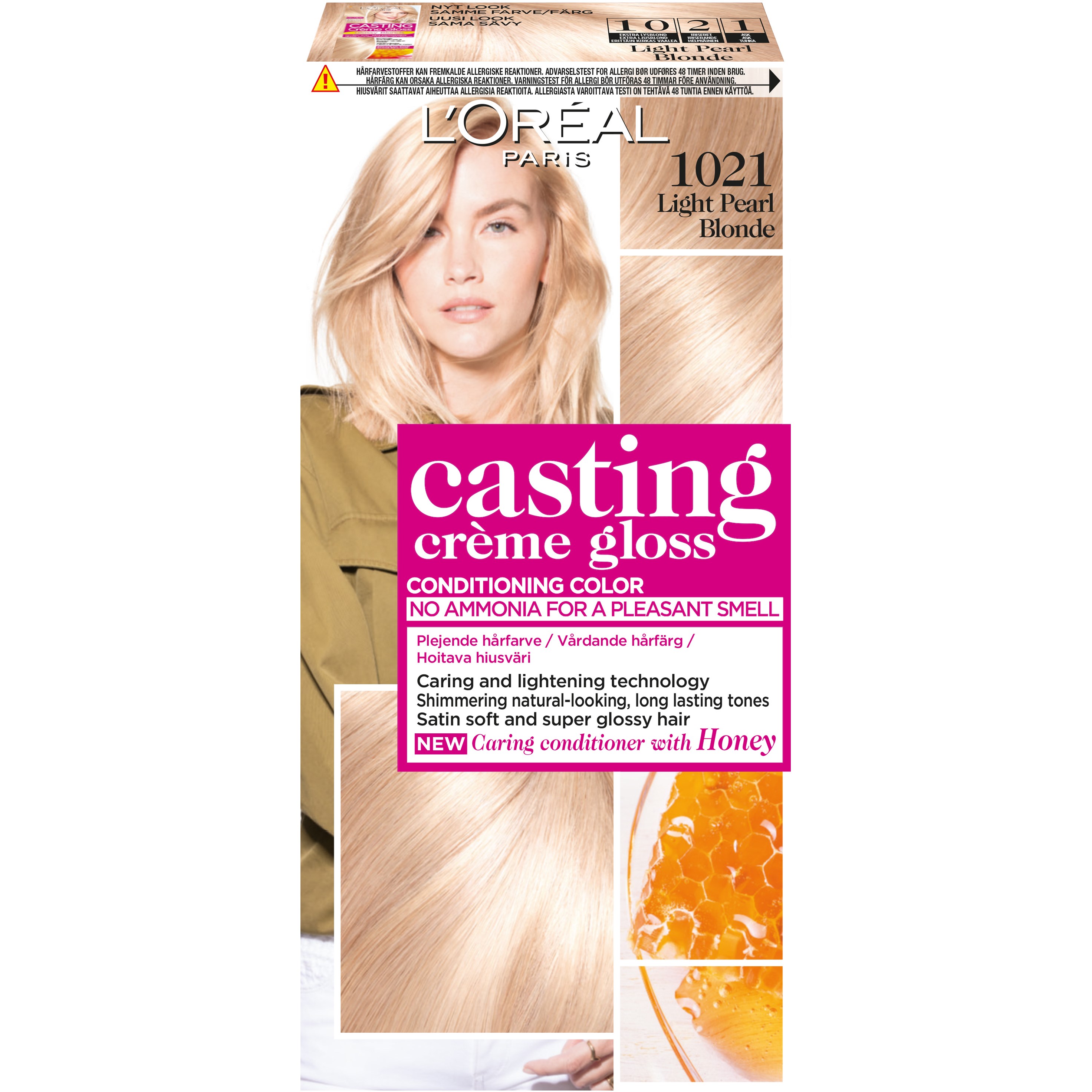 Läs mer om Loreal Paris Casting Crème Gloss 1021 Light Pearl Blonde