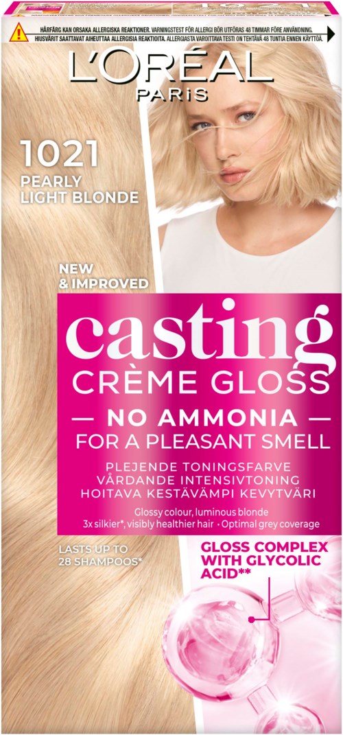 Loreal Paris Casting Crème Gloss 1021 Pearly Light Blonde