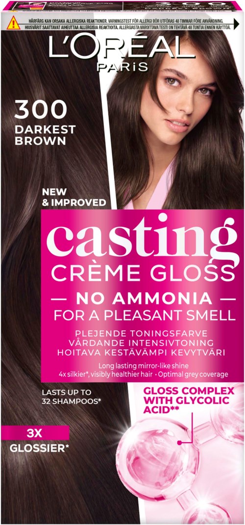 Loreal Paris Casting Crème Gloss 300 Darkest Browm