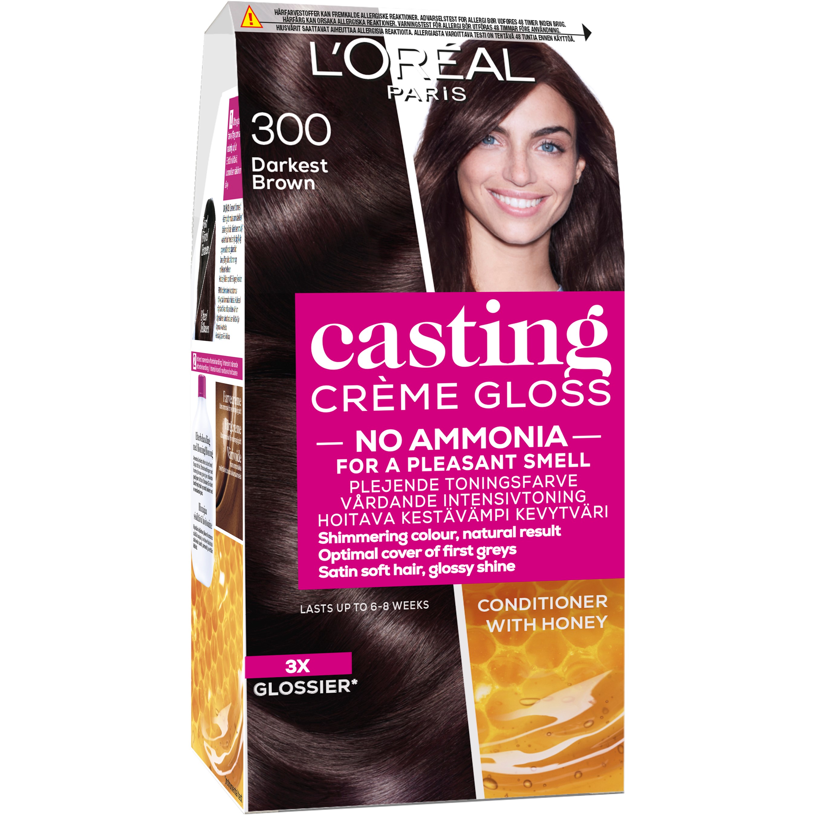Läs mer om Loreal Paris Casting Crème Gloss 300 Darkest Brown