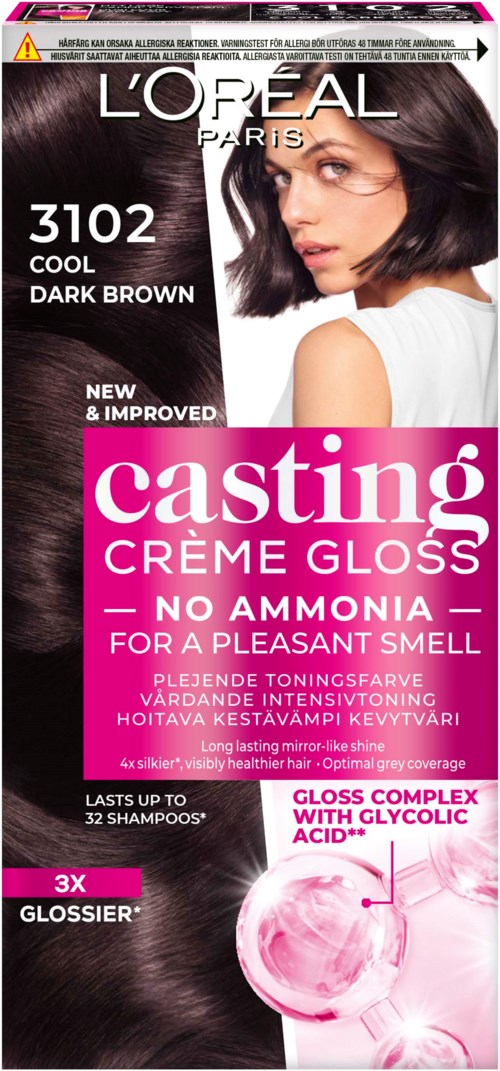 Loreal Paris Casting Creme Gloss Casting Crème Gloss 3102 Cool Dark Brown