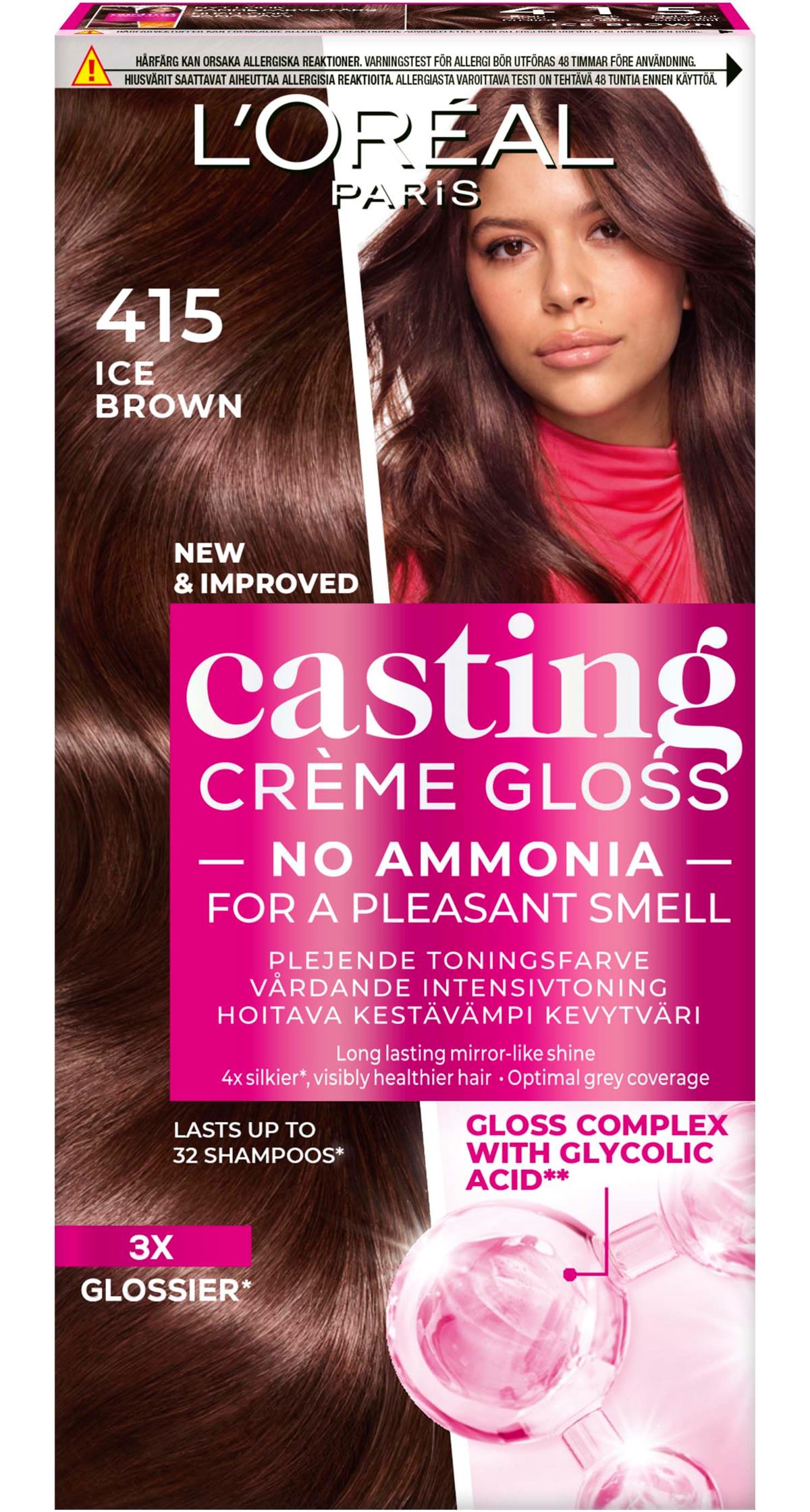 Loreal Paris Casting Crème Gloss 415 Midden Kastanjebruin