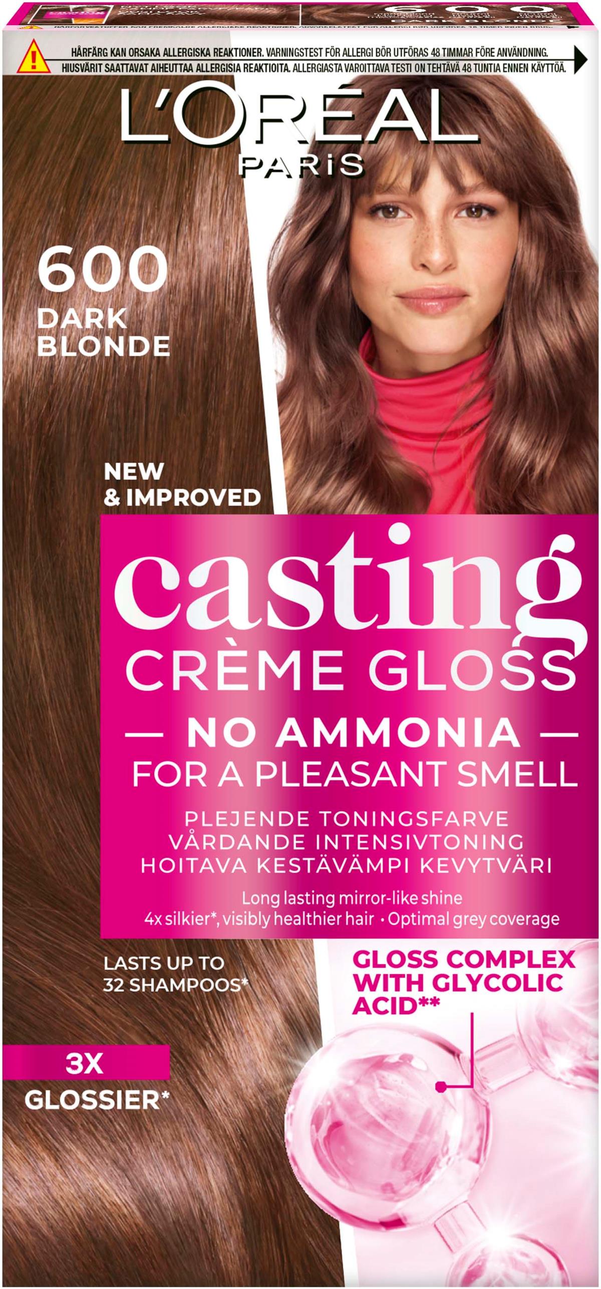 Casting Creme Gloss Welche Farbe Passt Zu Mir Loreal Paris Casting Crème Gloss 600 Dark Blonde | lyko.com