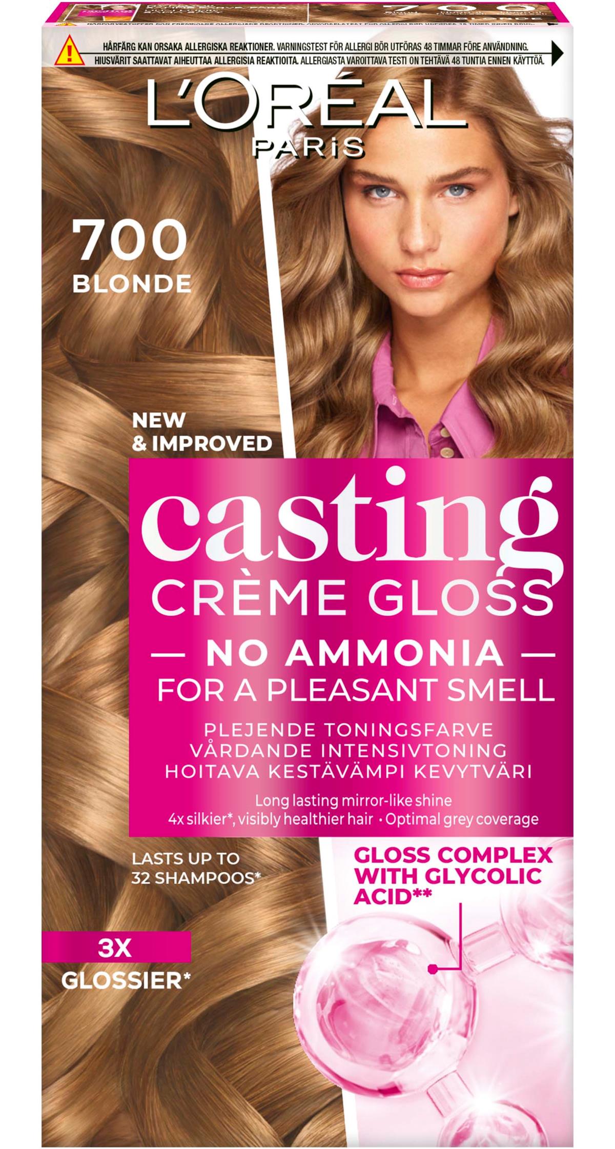 Loreal Paris Casting Crème Gloss Conditioning Color 700 Blonde | lyko.com