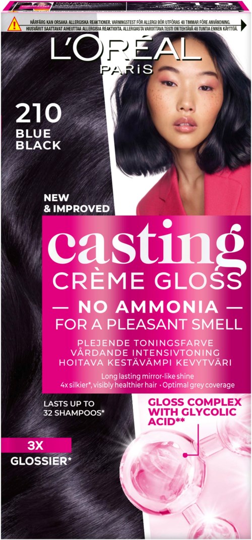 Loreal Paris Casting Crème Gloss Semi-permanent Coloration 210 Blue Black