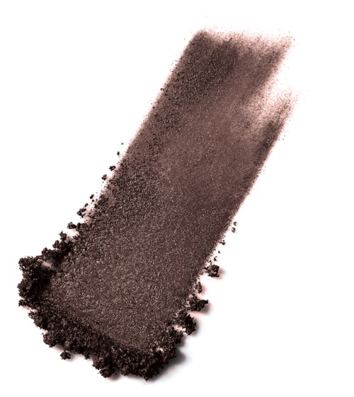 A rectangular block of dark eyeshadow with a blend of matte and shimmer textures.