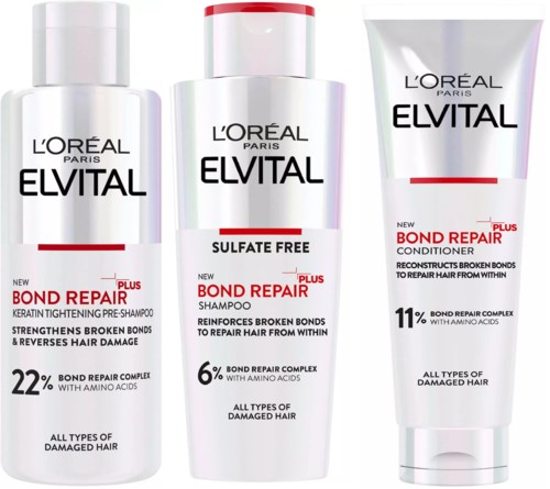 Loreal Paris Loreal Paris Elvital Bundle Shampoo 200 ml & Conditioner 150 ml & Rescue Pre-Shampoo 200 ml