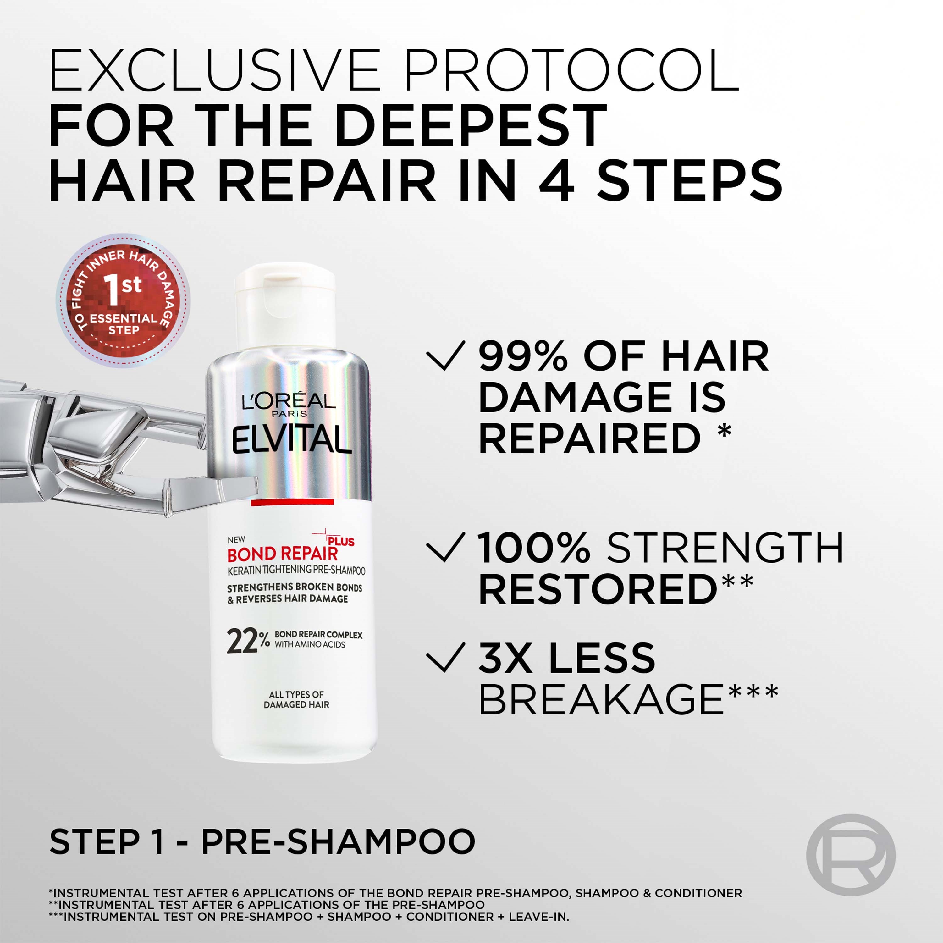 L'Oréal Paris Elvital Bond Repair Rescue Pre-Shampoo - pre-szampon nap (obrázok 6)