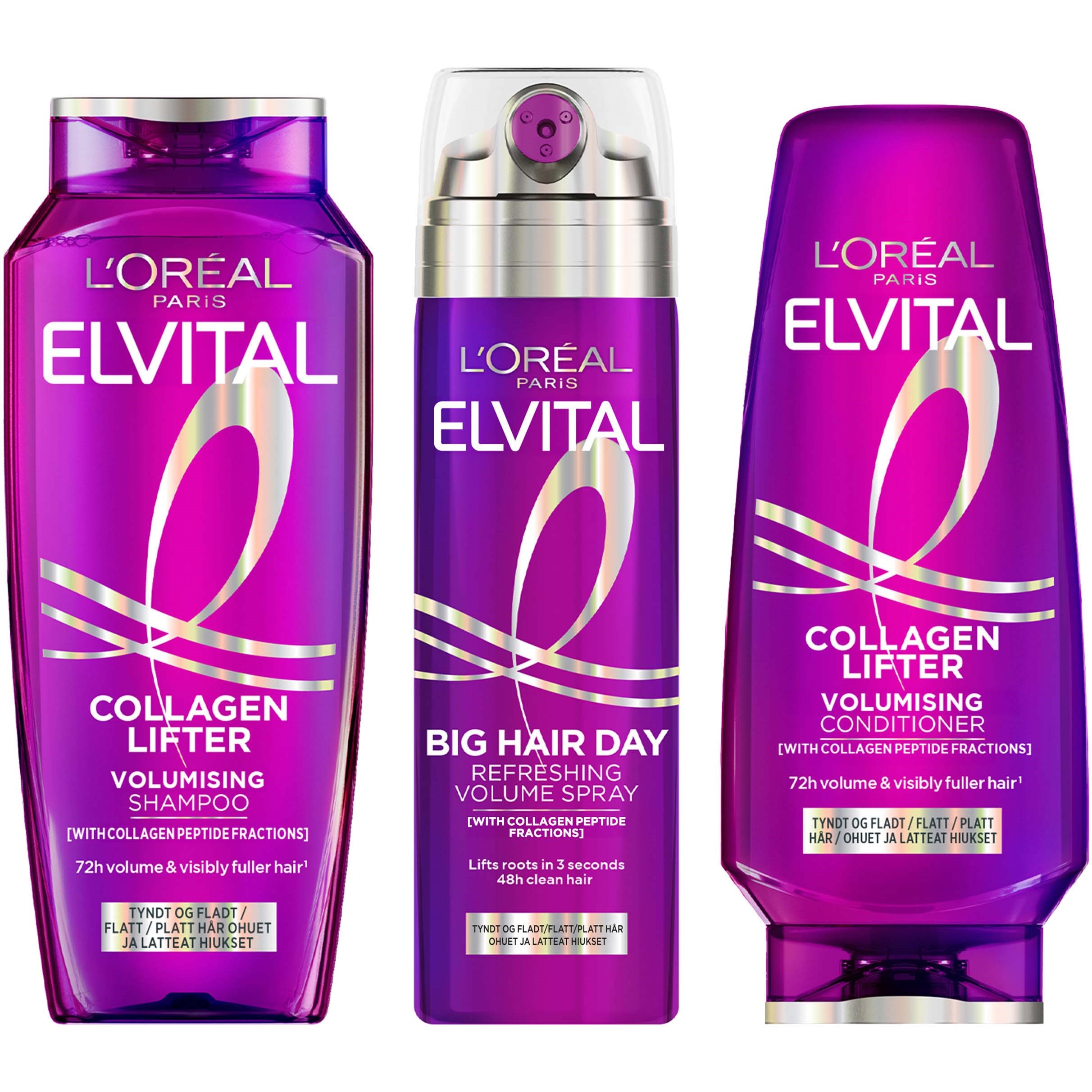 L'Oréal Paris Elvital Collagen Lifter Shampoo 250 ml & Conditioner 200