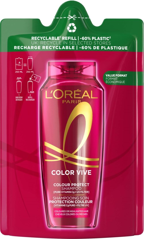 Loreal Paris Elvital Color Vive Colour Protect Shampoo Refill 250 ml