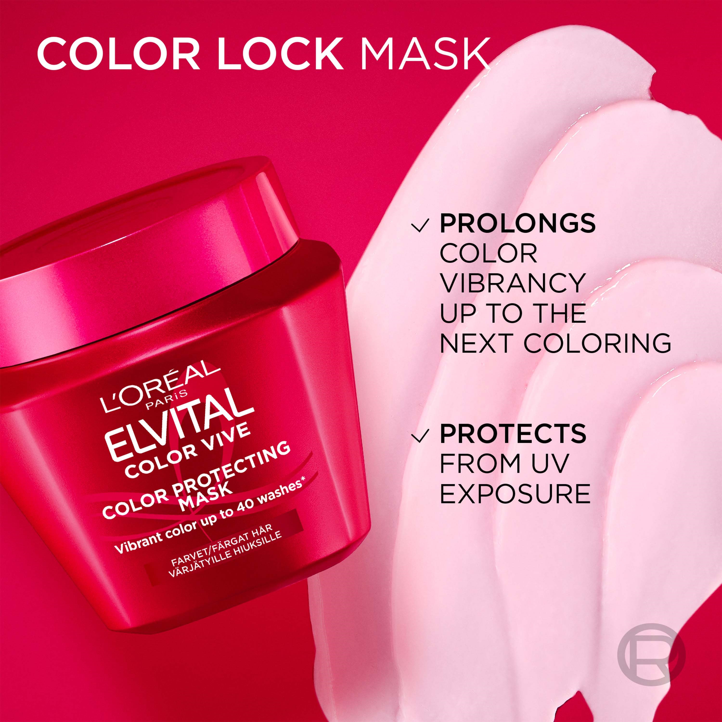 L'Oréal Paris Elvital Color Vive Hårinpackning 300 ml (obrázok 4)