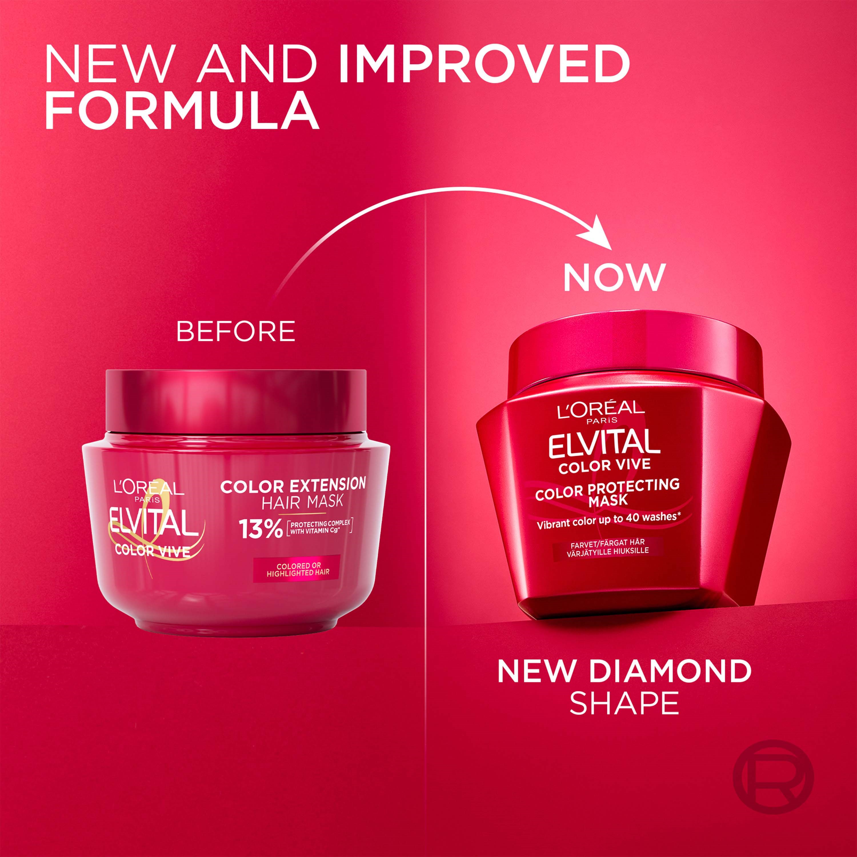 L'Oréal Paris Elvital Color Vive Hårinpackning 300 ml (obrázok 8)
