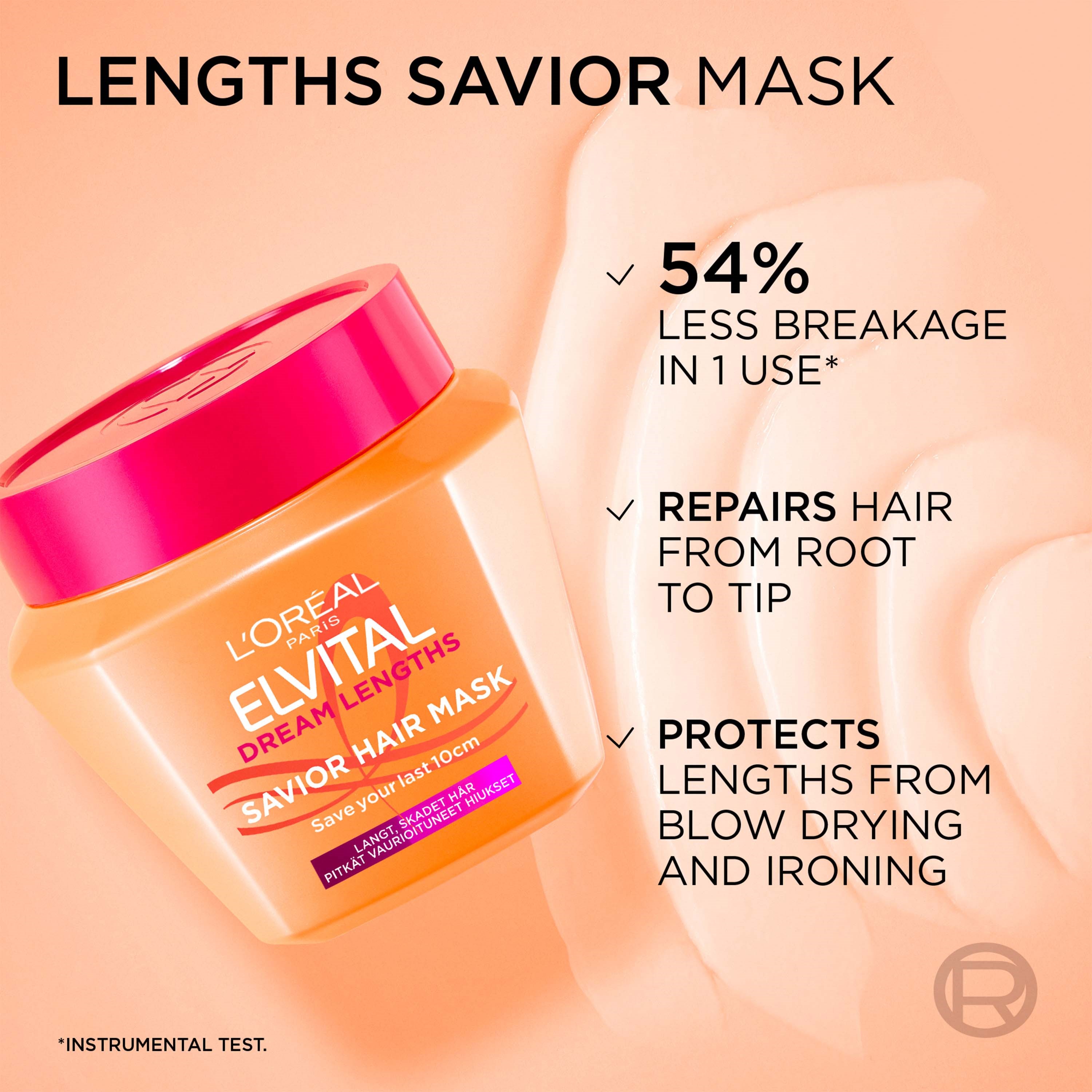 L'Oréal Paris Elvital Dream Length Hair Mask 300 ml (obrázok 5)