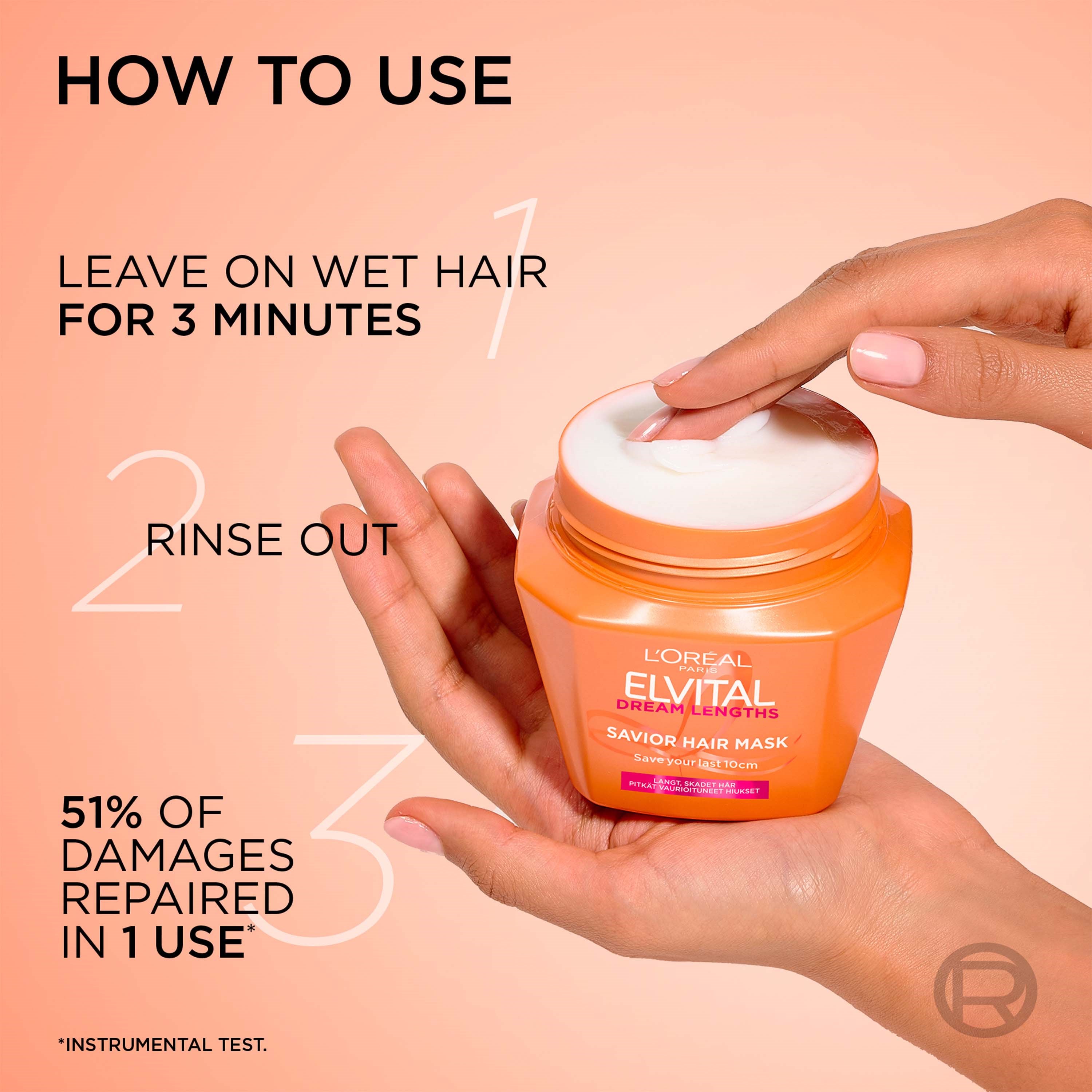 L'Oréal Paris Elvital Dream Length Hair Mask 300 ml (obrázok 7)