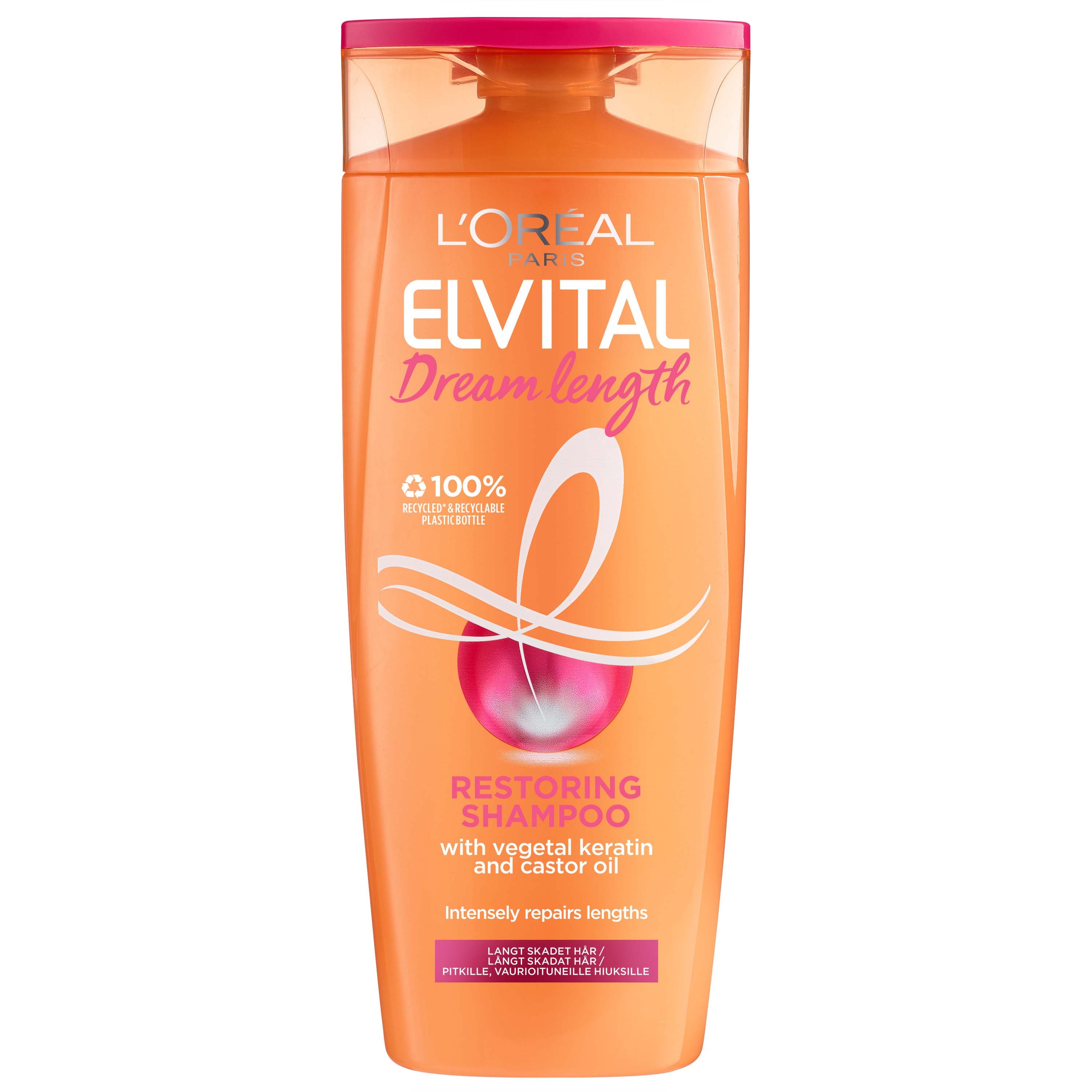 Läs mer om Loreal Paris Elvital Dream Lengths Shampoo 250 ml