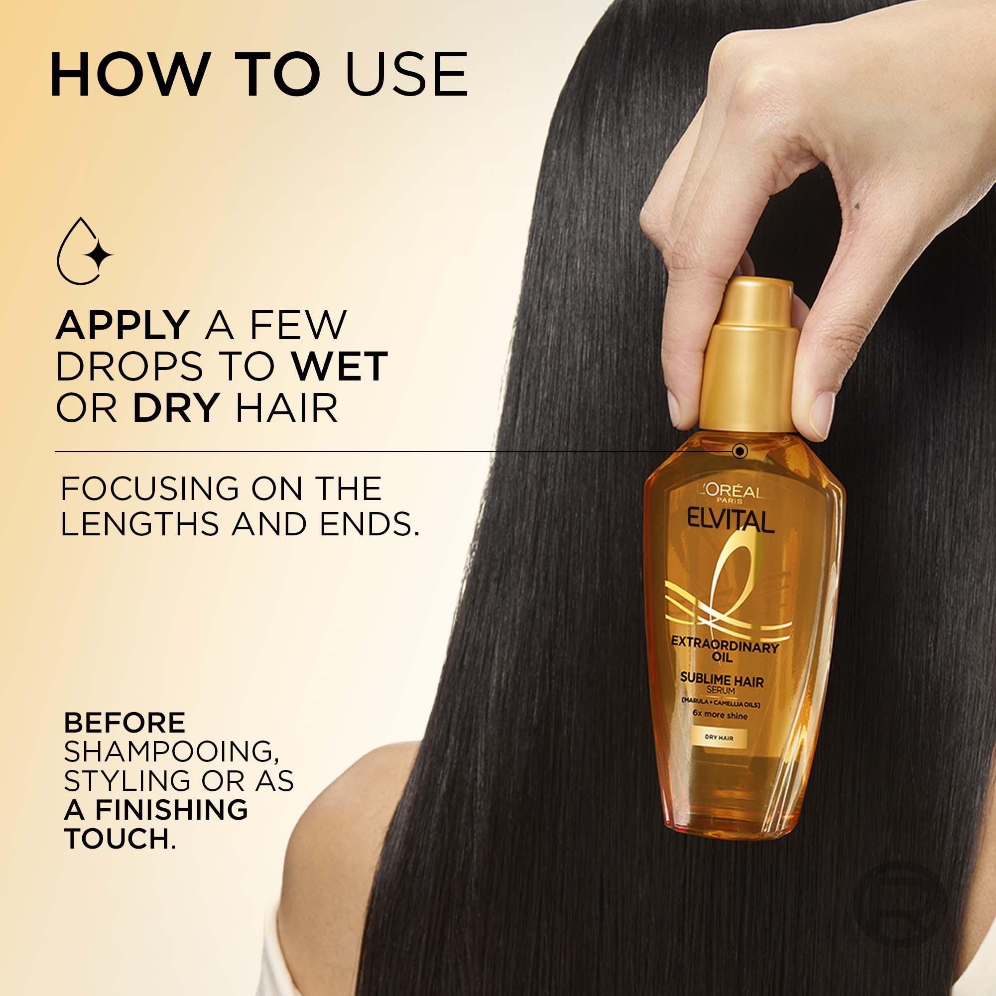 L'Oréal Paris Elvital Extraordinary Oil Leave-in for Dry Hair 100 ml (obrázok 6)
