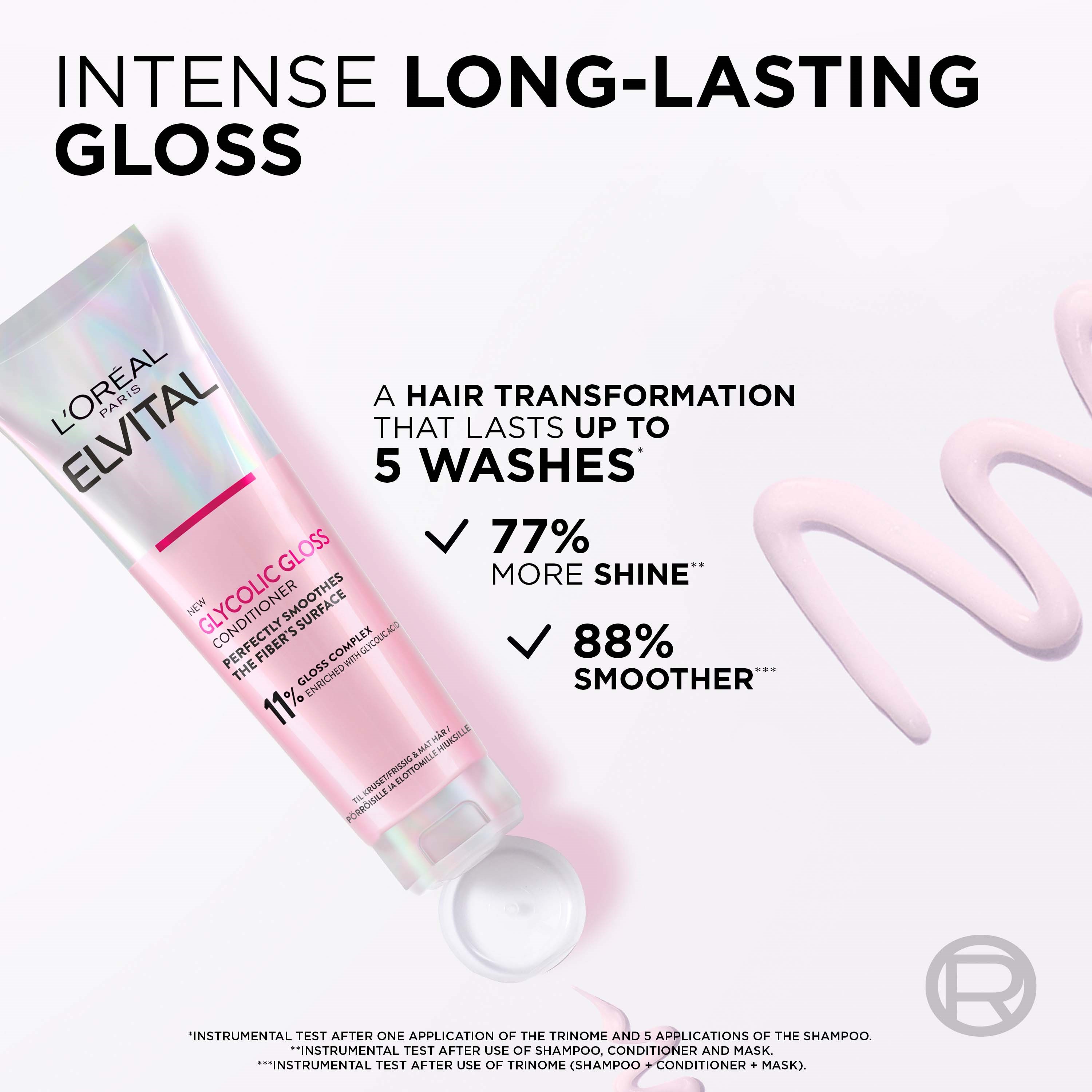 L'Oréal Paris Elvital Glycolic Gloss Bundle Shampoo 200 ml & Condition (obrázok 5)