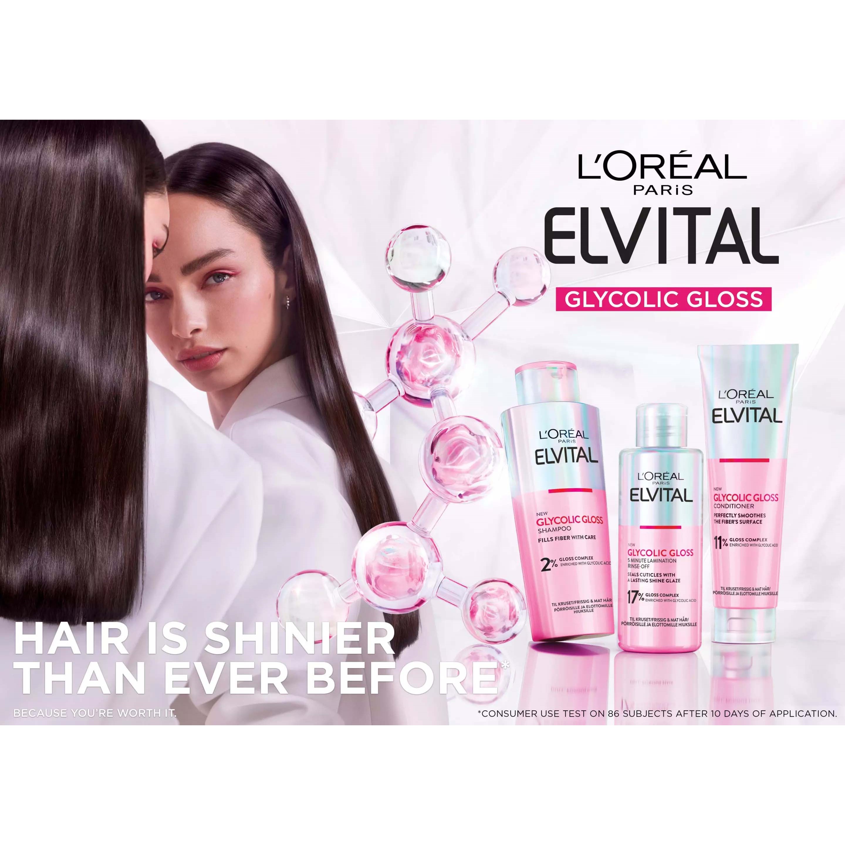 L'Oréal Paris Elvital Glycolic Gloss Bundle Shampoo 200 ml & Condition (obrázok 7)