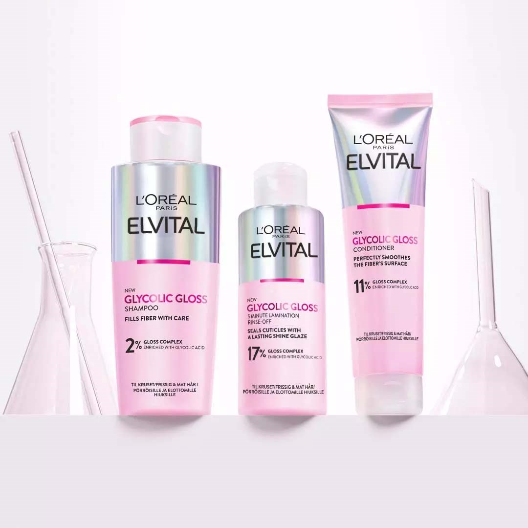 L'Oréal Paris Elvital Glycolic Gloss Bundle Shampoo 200 ml & Condition (obrázok 9)