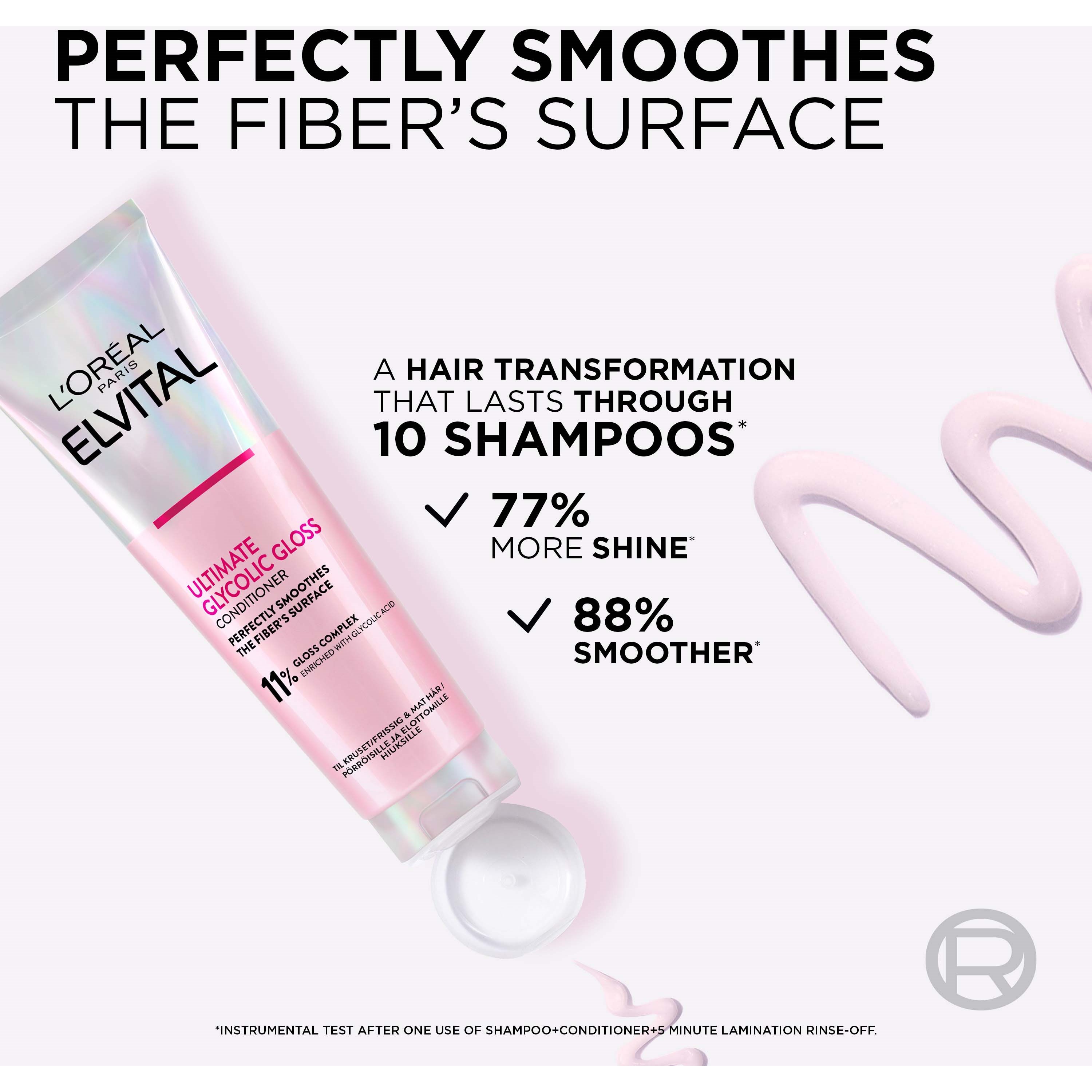 L'Oréal Paris Elvital Glycolic Gloss Ultimate Conditioner For Dull Hai (obrázok 3)