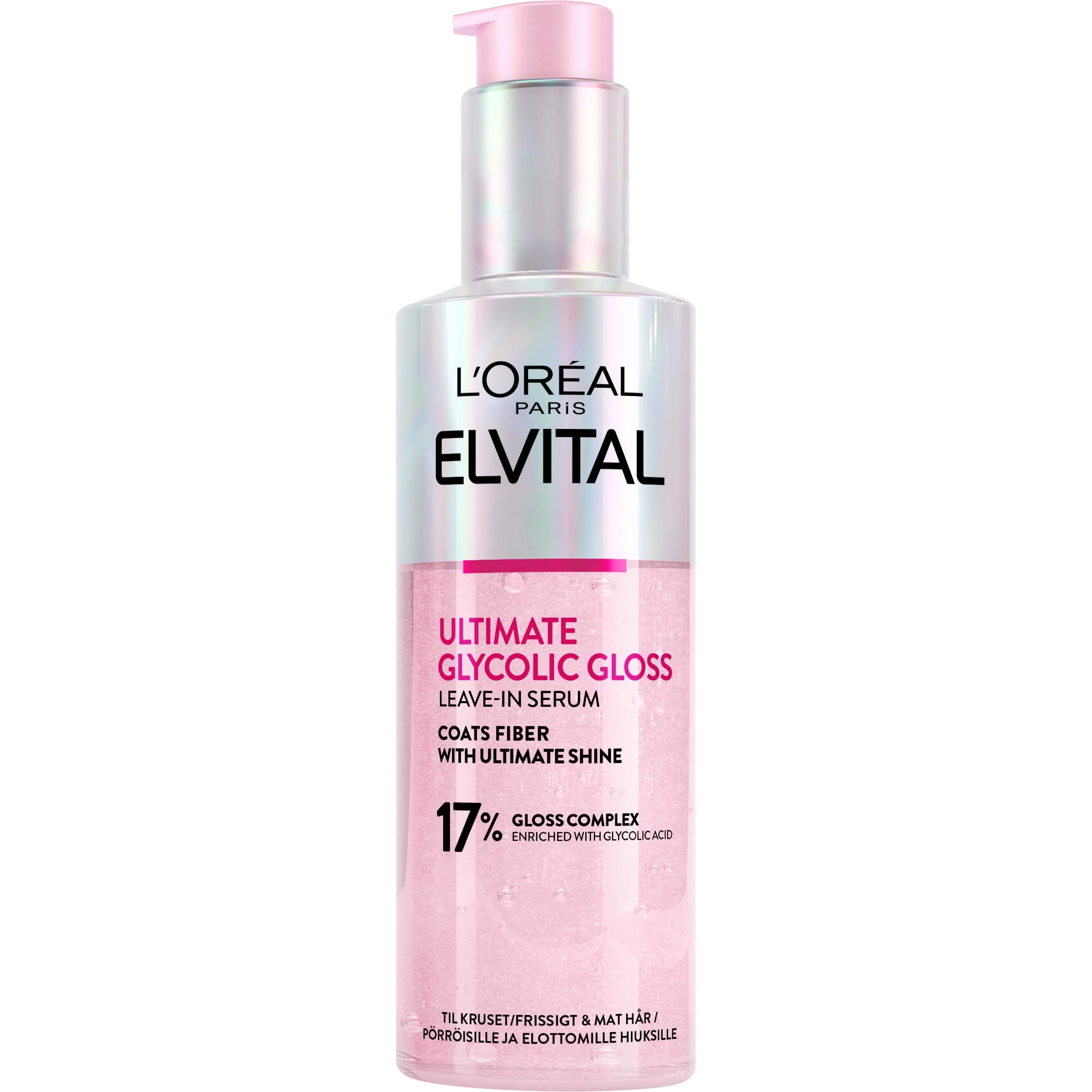 Loreal Paris Elvital Glycolic Gloss Ultimate Leave-in Serum For D