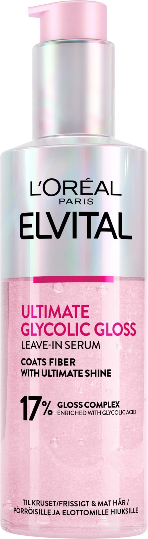 Loreal Paris Elvital Glycolic Gloss Ultimate Leave-in Serum For Dull Hair 150 ml