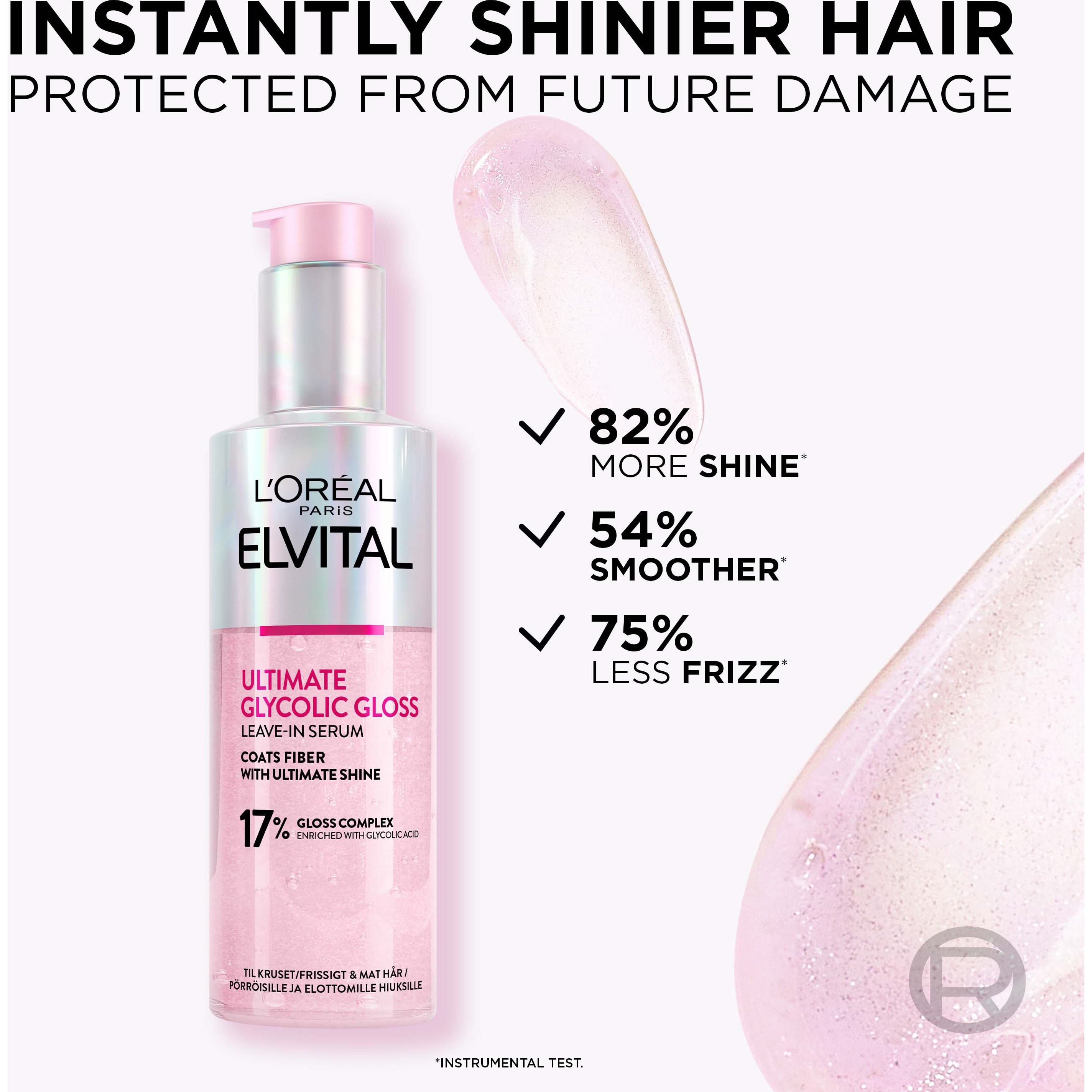 L'Oréal Paris Elvital Glycolic Gloss Ultimate Leave-in Serum For Dull (obrázok 2)