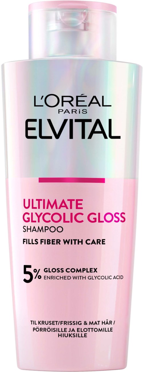 Loreal Paris Elvital Glycolic Gloss Ultimate Shampoo For Dull Hair 200 ml