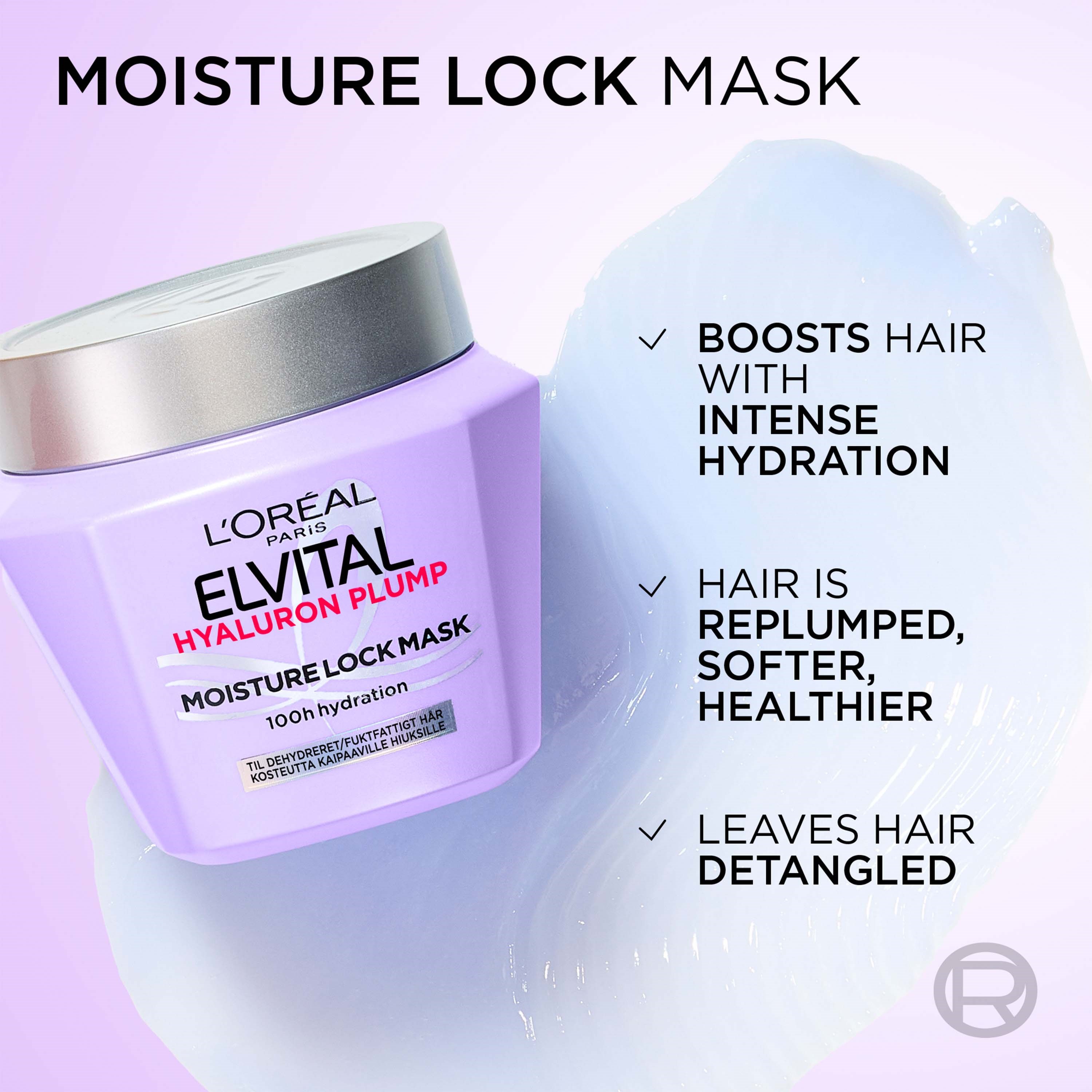 L'Oréal Paris Elvital Hyaluron Plump Hair Mask 300 ml (obrázok 5)
